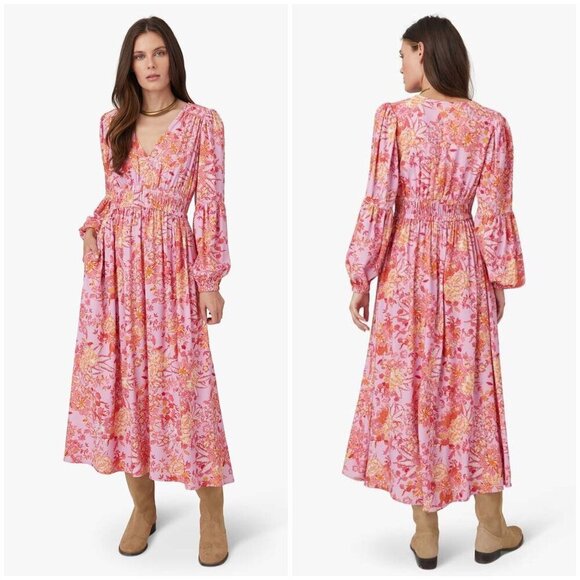 💕XIRENA💕 Anabella Dress ~ Empress Rose In Orange Large L NWT - Picture 1 of 15